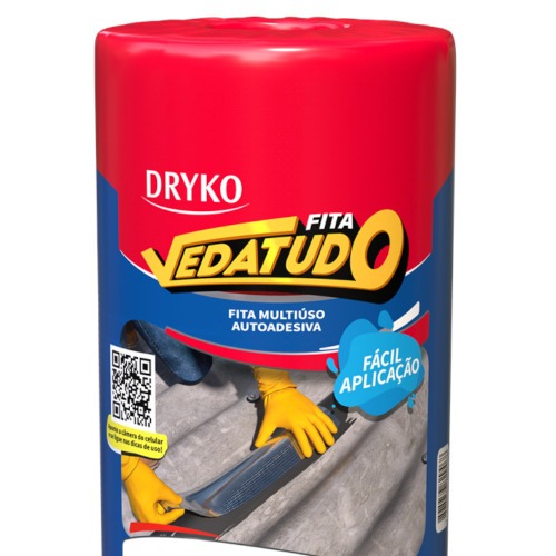 Fita manta asfáltica auto adesiva aluminizada multiuso 45 cm x 10 m - Vedatudo Fita manta asfáltica auto adesiva aluminizada multiuso 45 cm x 10 m - Vedatudo