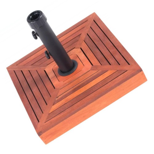 Base para guarda-sol e ombrelone com revestimento em madeira 25 kg