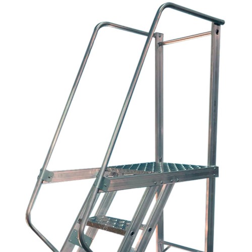 Escada plataforma de alum�nio 1.25 m c/ 4 degraus + patamar 