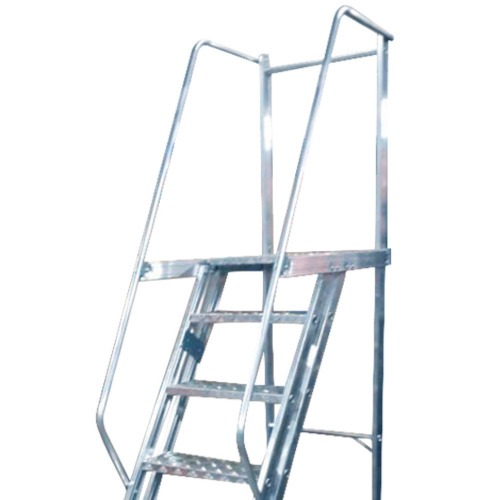 Escada plataforma de alumínio 1.75 m c/ 6 degraus + patamar Escada plataforma de alumínio 1.75 m c/ 6 degraus + patamar