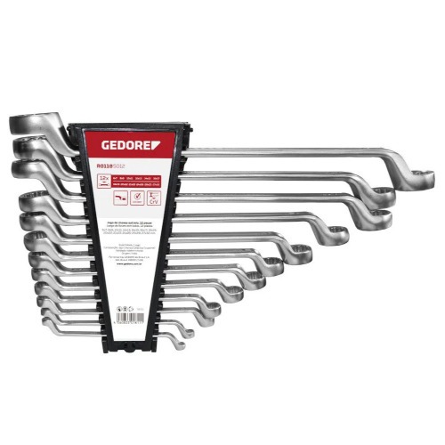 Jogo de chaves estrela 6 a 32 mm a�o cromo van�dio com 12 pe�as - R01185012