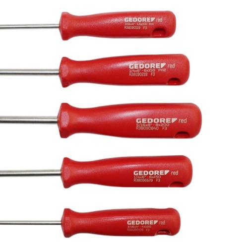 Jogo de chaves de fenda e phillips com 5 pe�as a�o cromo van�dio - R38001005