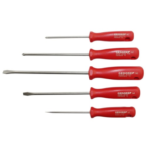 Jogo de chaves de fenda e phillips com 5 pe�as a�o cromo van�dio - R38001005