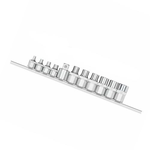 Jogo de soquete hexalobular encaixe 3/8