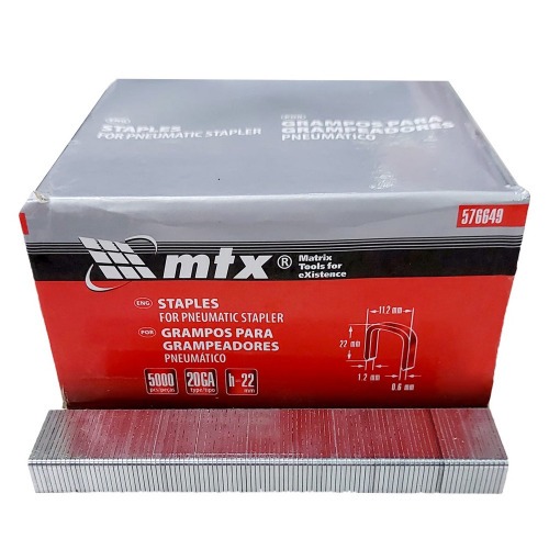 Grampo para grampeador pneum�tico 22 mm com 5000 pe�as - 576649