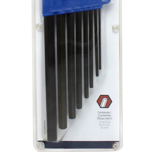 Jogo de chaves allen longa 3/32 a 3/8