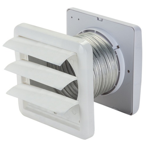 Exaustor para banheiro di�metro de 100 mm com grade e duto KEXB-03  110V/220V