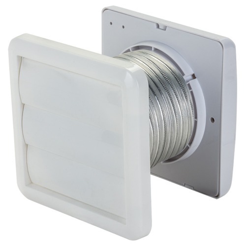 Exaustor para banheiro di�metro de 100 mm com grade e duto KEXB-03  110V/220V