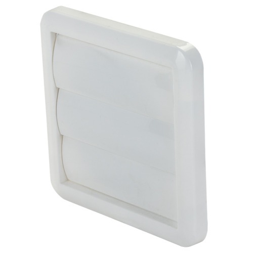 Veneziana autofechante para exaustor 100 mm branca