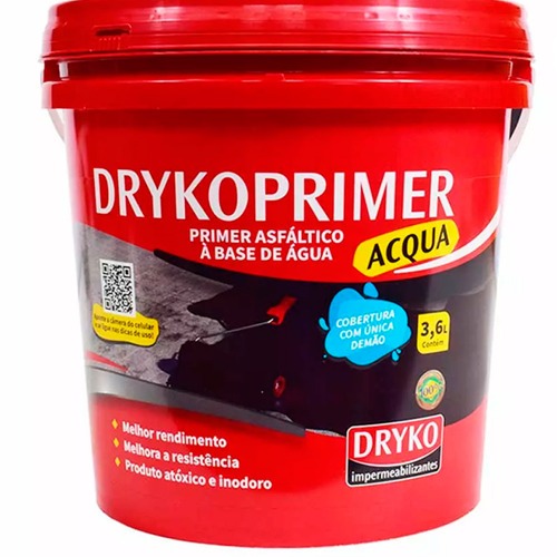 Primer asf�ltico 3,6L para mantas e fitas asf�lticas - DrykoPrimer