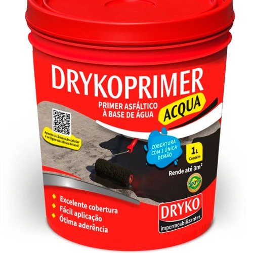 Primer asf�ltico 1L para mantas e fitas asf�lticas - DrykoPrimer