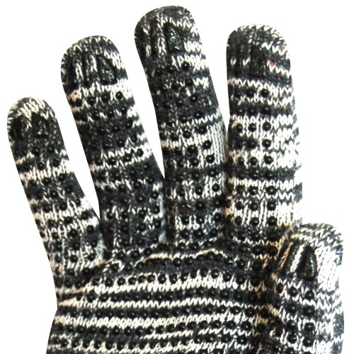 Kit 24 pares de luvas de malha mesclada tricotada 3 fios pigmentada