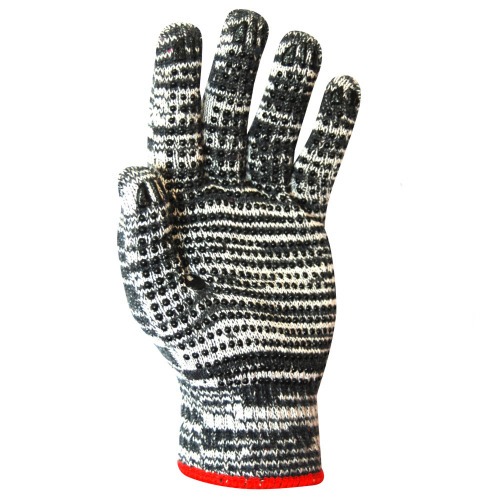 Kit 24 pares de luvas de malha mesclada tricotada 3 fios pigmentada