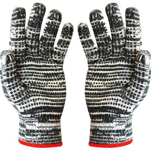 Kit 24 pares de luvas de malha mesclada tricotada 3 fios pigmentada