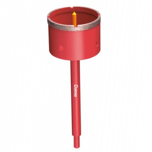 Serra copo diamantada 65 mm com haste de 3/8