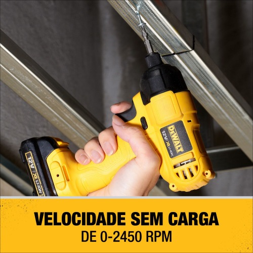 Combo Furadeira Parafusadeira de impacto DCD716 + Parafusadeira de impacto DCF805 12V - DCK202C2T-BR  110V/220V