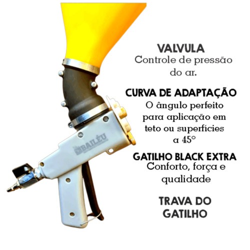 Pistola projetora de textura 3,5L - B001152 Pistola projetora de textura 3,5L - B001152