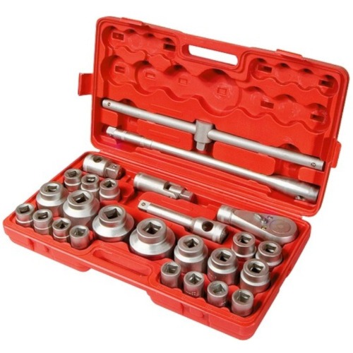 Jogo de soquete estriado 21 a 65 mm encaixe 3/4