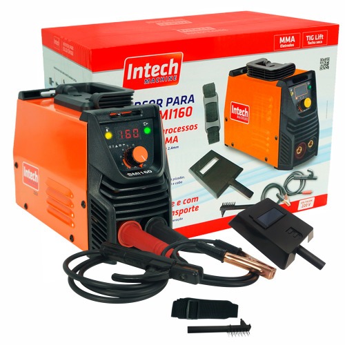 Inversora de solda painel digital 160A para eletrodo revestido e Tig - SMI160  220V