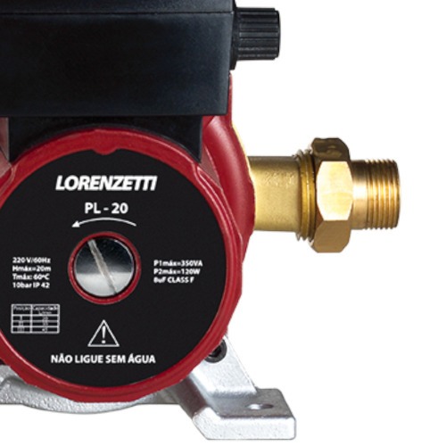 Bomba pressurizadora 350 watts 2700 L/H - PL-20 110V Bomba pressurizadora 350 watts 2700 L/H - PL-20 110V