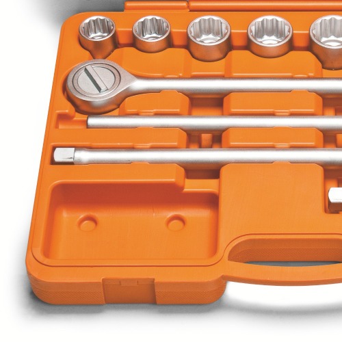 Jogo de soquete estriado de 22 a 50 mm encaixe de 3/4