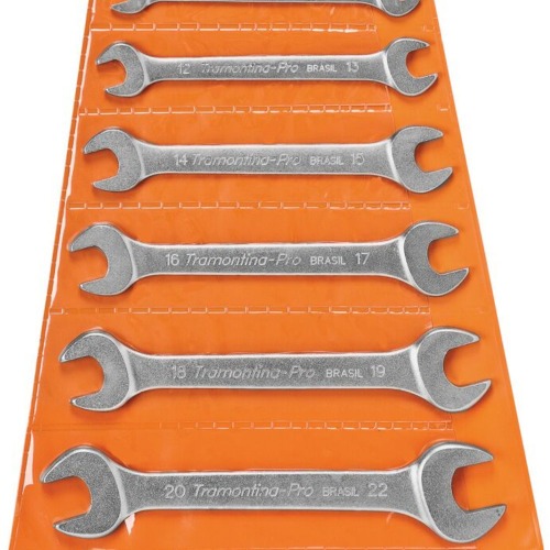 Jogos de chave fixa 6 a 22 mm a�o cromo van�dio com 8 pe�as - 44610/208