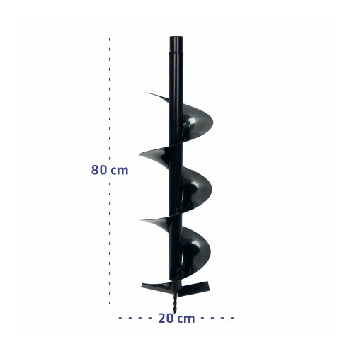Broca para perfurador de solo 800 x 200 mm - GRO520121 Broca para perfurador de solo 800 x 200 mm - GRO520121