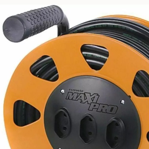 Extensão elétrica 30 metros 2 x 2,50 mm 2P 20A com carretel - MAXIPRO Extensão elétrica 30 metros 2 x 2,50 mm 2P 20A com carretel - MAXIPRO