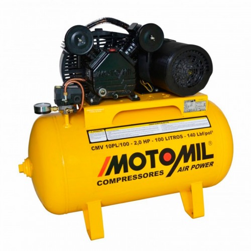 Compressor de ar 9 p�s 100L 2 hp 140 libras monof�sico - CMV-10PL/100A  220V