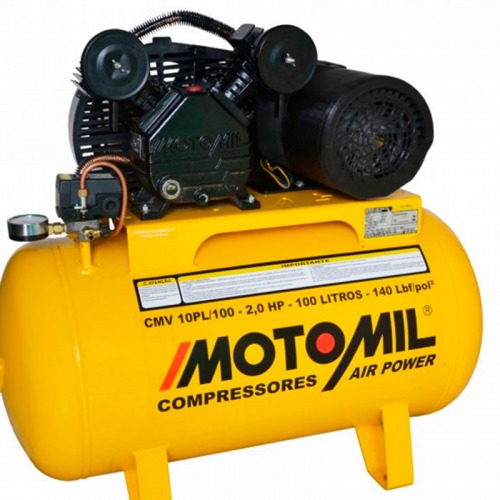 Compressor de ar 9 p�s 100L 2 hp 140 libras monof�sico - CMV-10PL/100A  220V
