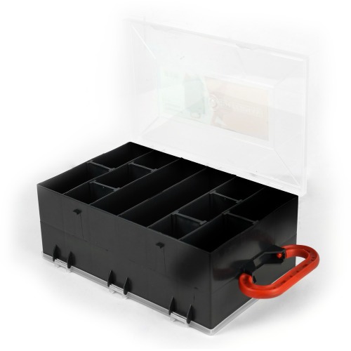 Organizador pl�stico com 12 compartimentos - Doublebox