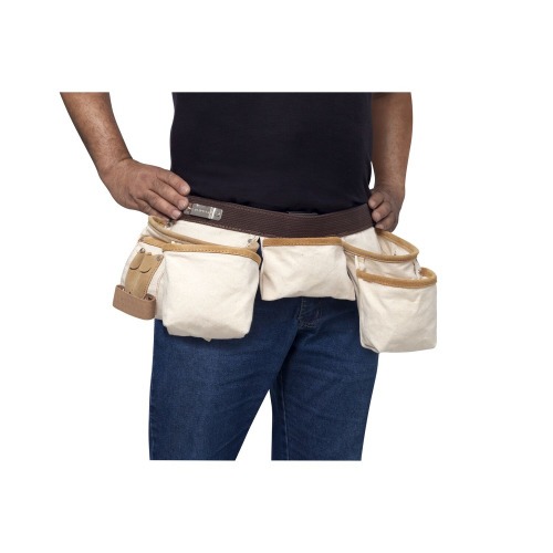 Cinto para ferramentas em lona 330 x 330 x 175 mm com 10 bolsos - 14086