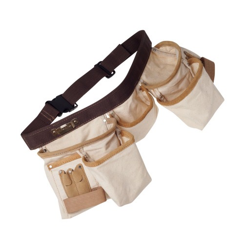 Cinto para ferramentas em lona 330 x 330 x 175 mm com 10 bolsos - 14086
