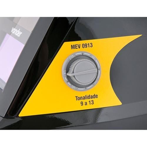 Máscara de solda com escurecimento automático tonalidade 9 a 13 - MEV0913 Máscara de solda com escurecimento automático tonalidade 9 a 13 - MEV0913