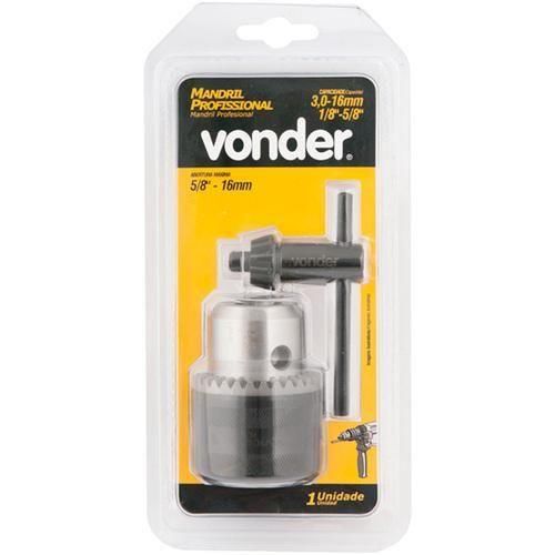 Mandril com chave cone B16 capacidade 3 a 16 mm - B16