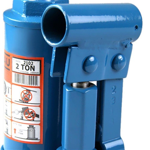 Macaco hidr�ulico tipo garrafa capacidade de 2 toneladas - MT2