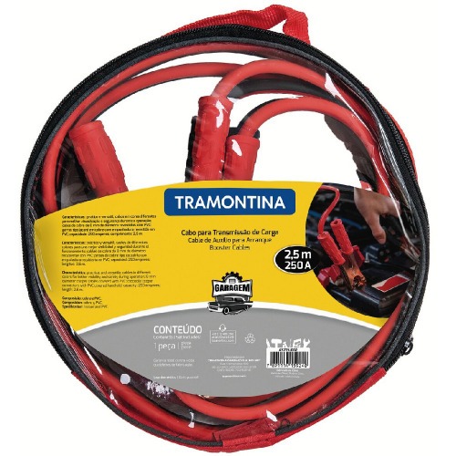 Cabo para transfer�ncia de carga 250A 8 mm x 2,5 m - 43215002