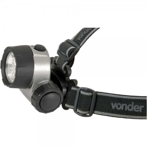 Lanterna de cabeça com 7 leds e 30 lúmens - LC 007 Lanterna de cabeça com 7 leds e 30 lúmens - LC 007