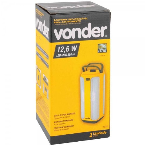 Lanterna recarreg�vel para acampamento bateria de l�tio LED SMD