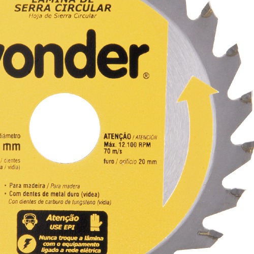 Disco de serra para madeira 110 x 20 x 24 dentes com 3 pe�as