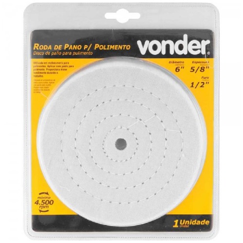 Roda de pano para polimento 6