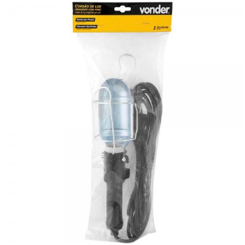 Cord�o de luz 60 watts com protetor de l�mpada