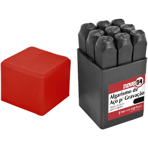 Jogo de algarismo de a�o para grava��o 8 mm