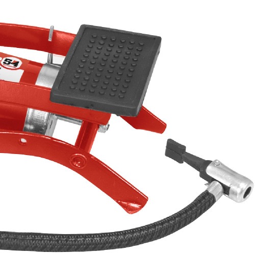 Bomba de ar com pedal para encher pneus