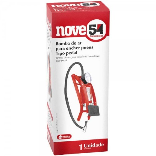Bomba de ar com pedal para encher pneus