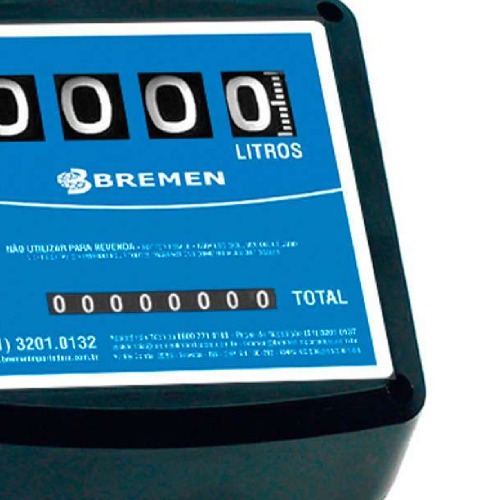 Medidor mecânico para óleo diesel 20 a 120 L/min 4 dígitos - BRE44 Medidor mecânico para óleo diesel 20 a 120 L/min 4 dígitos - BRE44
