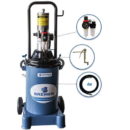 Propulsora pneum�tica para graxa com reservat�rio de 12kg