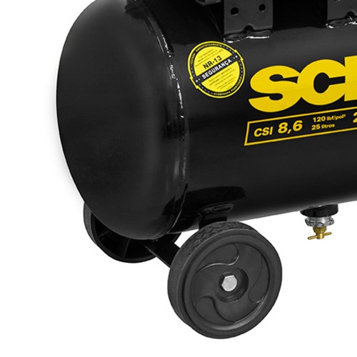 Compressor de ar 8,6 pés 25L 2 hp 120 libras - Pratiko CSI 220V Compressor de ar 8,6 pés 25L 2 hp 120 libras - Pratiko CSI 220V