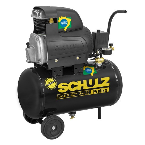Compressor de ar 8,6 pés 25L 2 hp 120 libras - Pratiko CSI 220V Compressor de ar 8,6 pés 25L 2 hp 120 libras - Pratiko CSI 220V