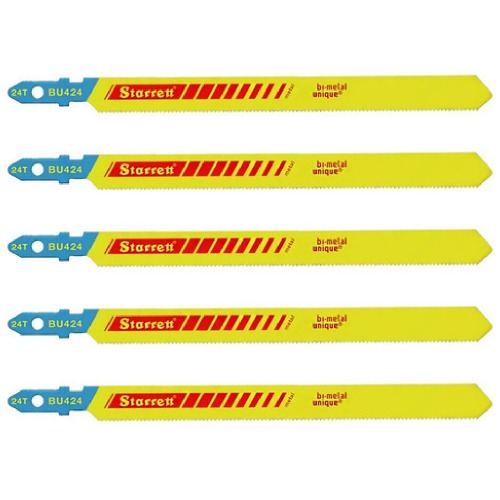 L�mina serra tico tico 100 mm 24 dentes bimetal multiuso 5 pe�as - BU424
